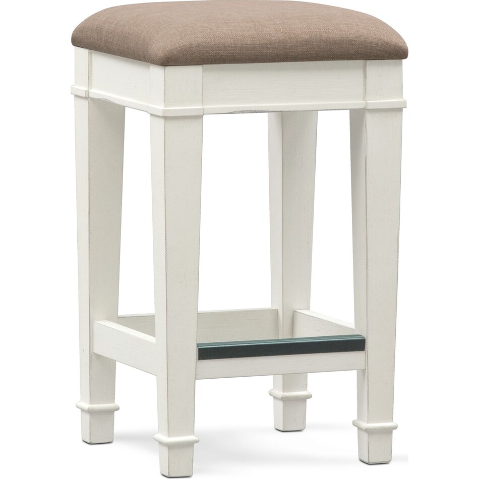 waverly white stool   
