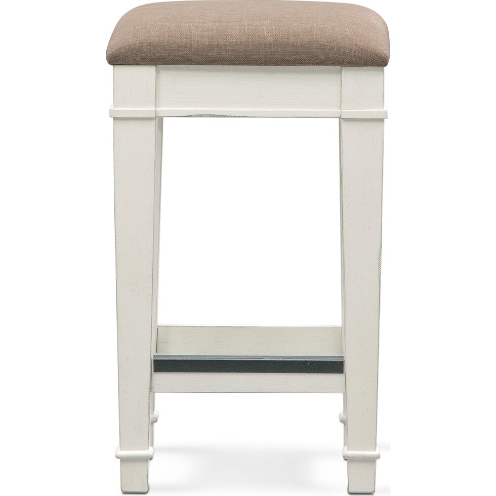 waverly white stool   