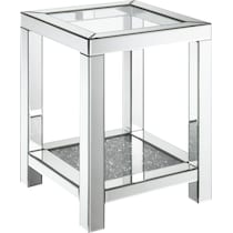 waylon silver end table   