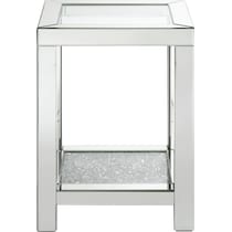 waylon silver end table   