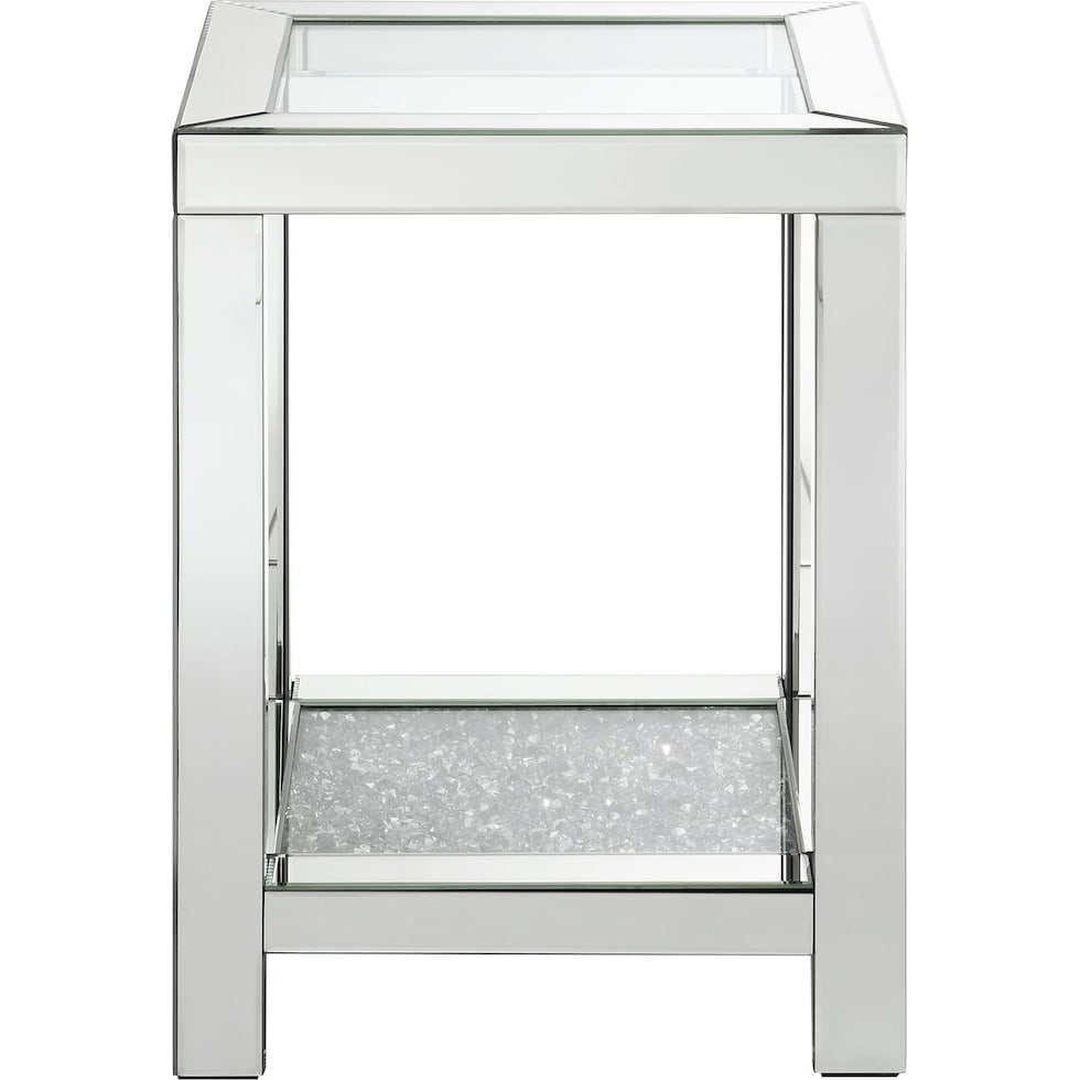 waylon silver end table   