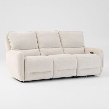 Wayne Dual-Power Reclining Sofa, Loveseat with Console, and Recliner Set