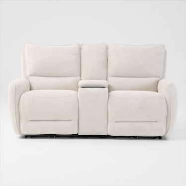 Wayne Manual Reclining Loveseat with Console