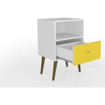 webb bedroom white yellow nightstand   