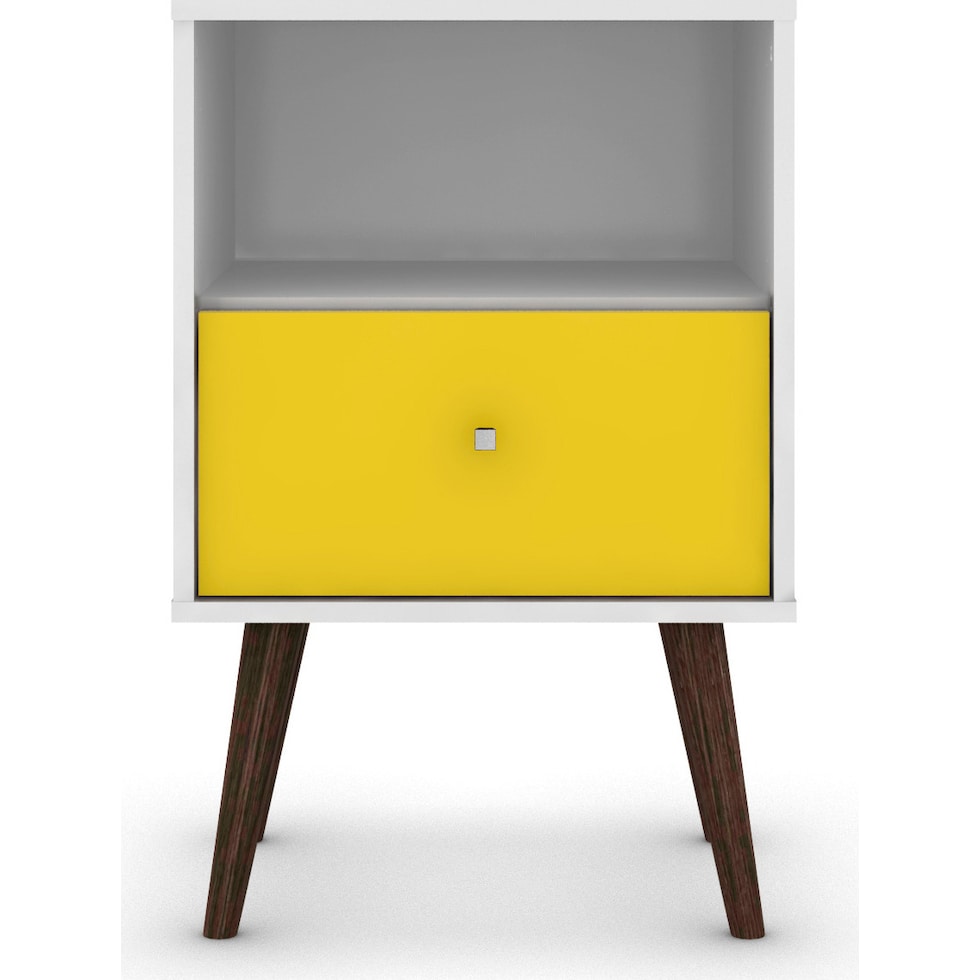 webb bedroom white yellow nightstand   