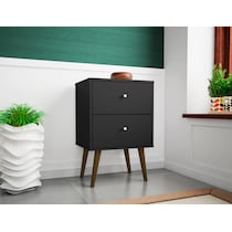 webb black nightstand   