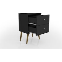 webb black nightstand   