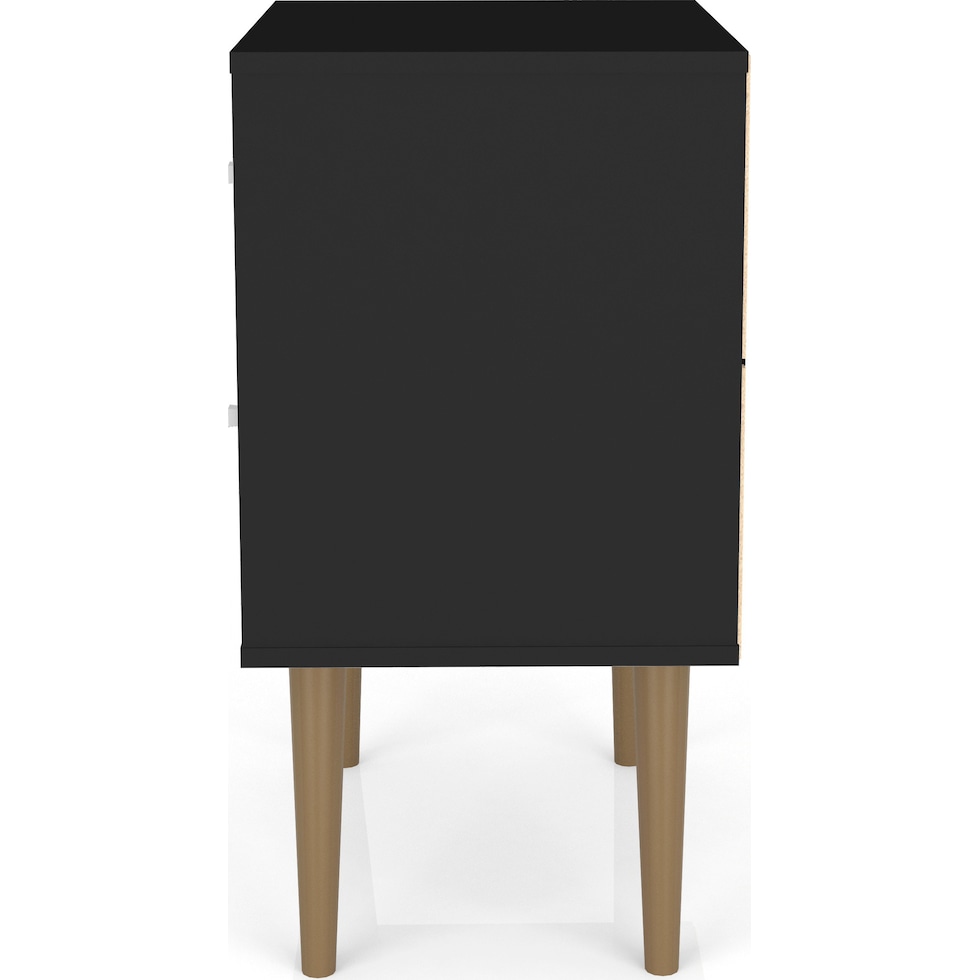 webb black nightstand   