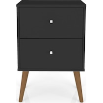 webb black nightstand   