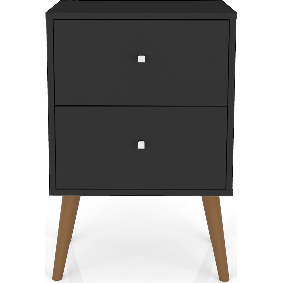 webb black nightstand   