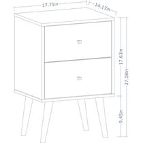 webb black nightstand   