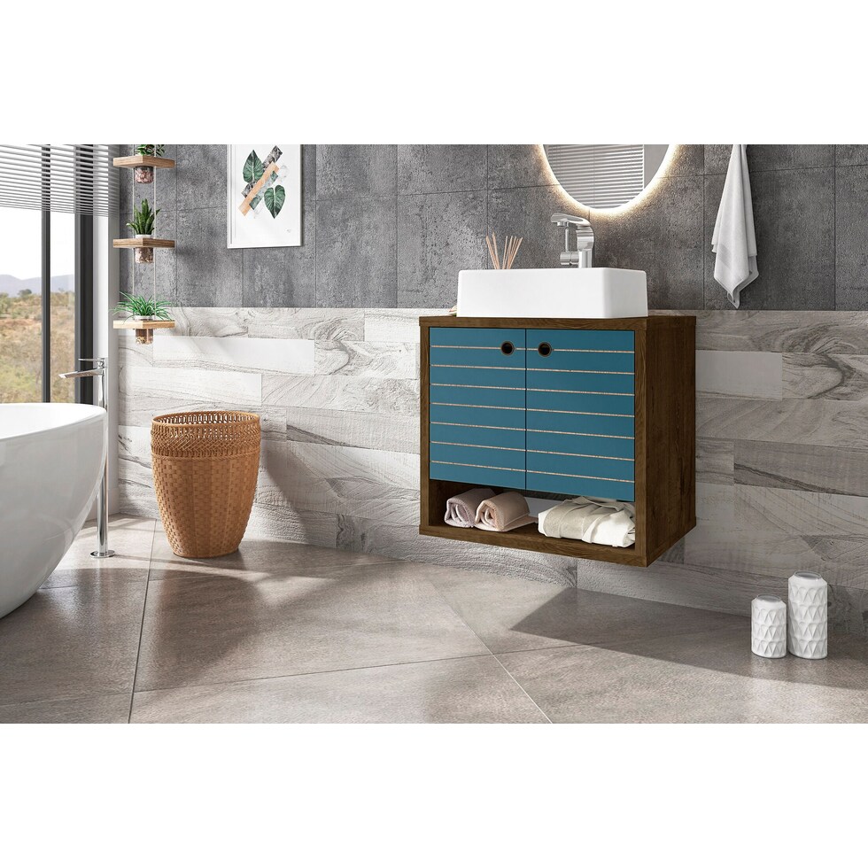 webb brown aqua bathroom vanity   