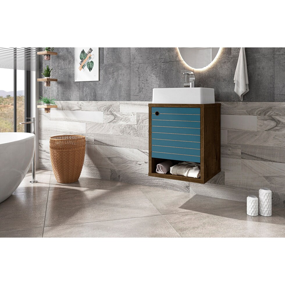 webb brown aqua bathroom vanity   