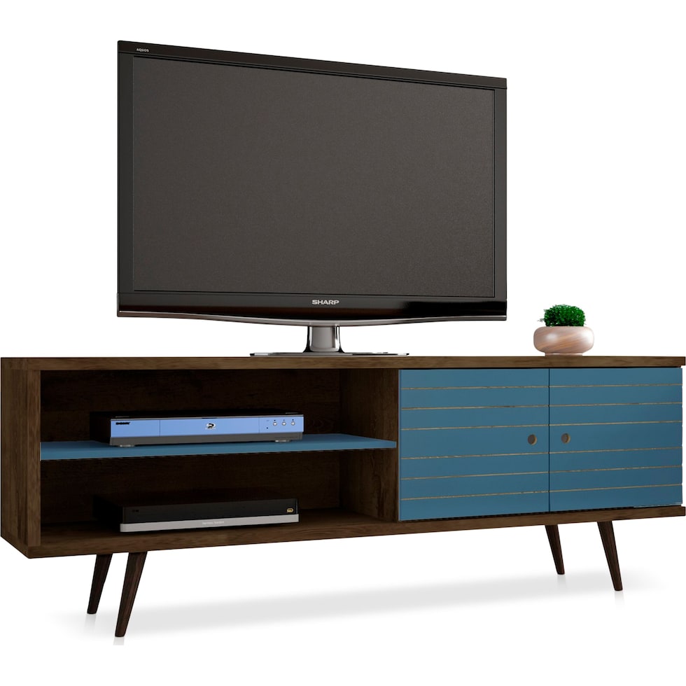 webb brown aqua tv stand   