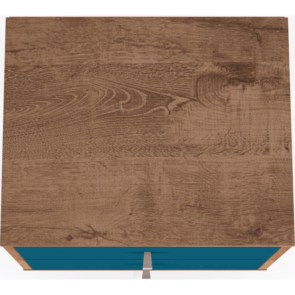 webb brown blue nightstand   