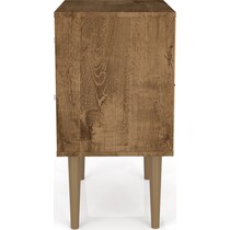webb brown blue nightstand   