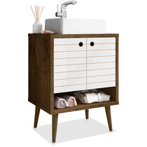 webb brown white bathroom vanity   