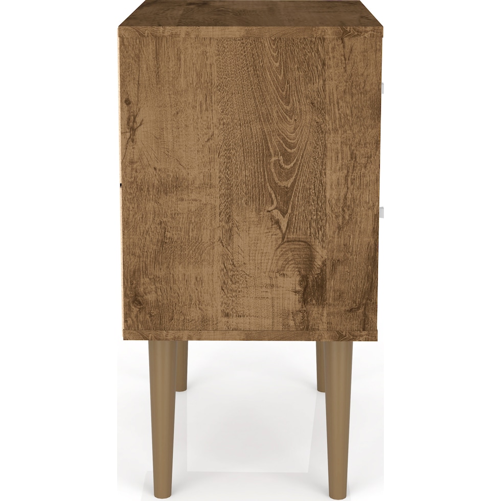 webb brown white nightstand   