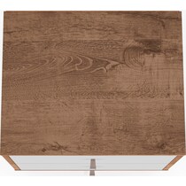 webb brown white nightstand   