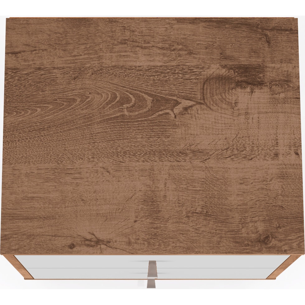 webb brown white nightstand   