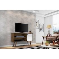 webb brown white tv stand   