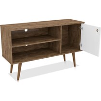 webb brown white tv stand   