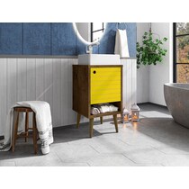webb brown yellow bathroom vanity   