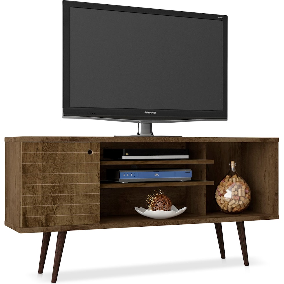 webb dark brown tv stand   