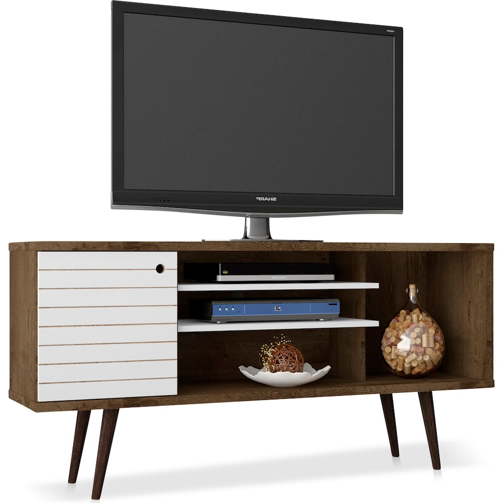 webb dark brown tv stand   