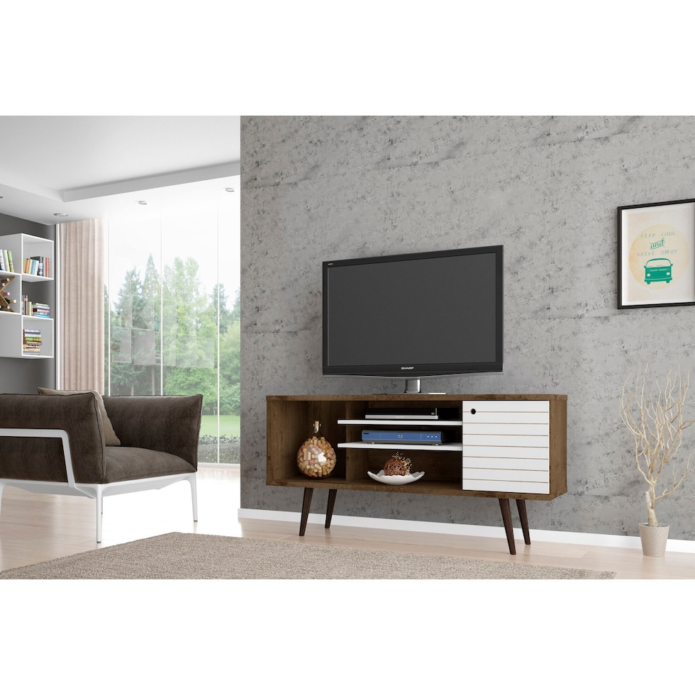 webb dark brown tv stand   
