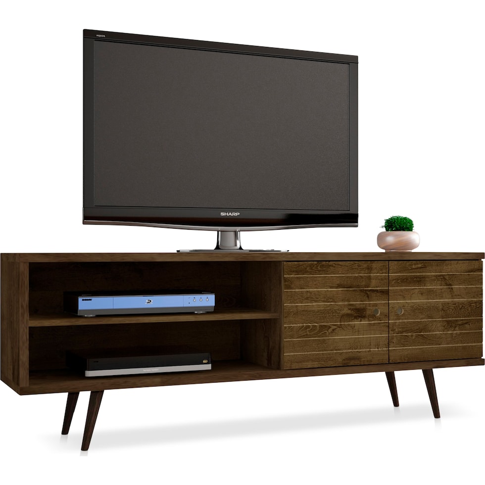webb dark brown tv stand   