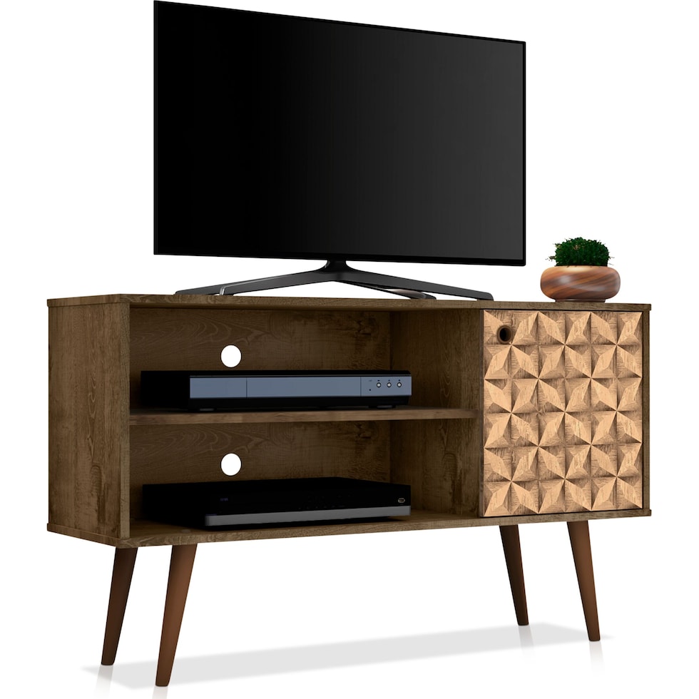 webb dark brown tv stand   