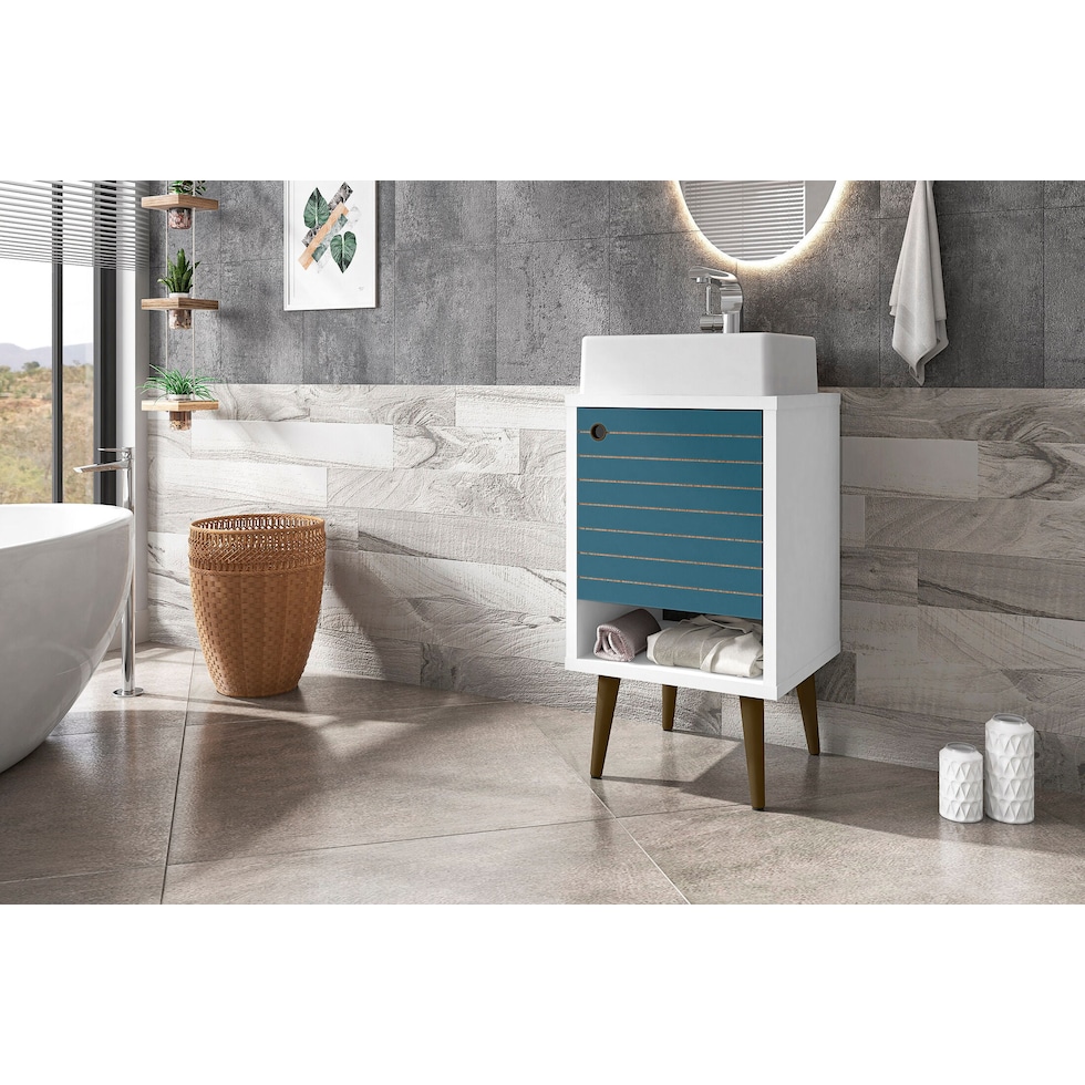 webb white aqua bathroom vanity   