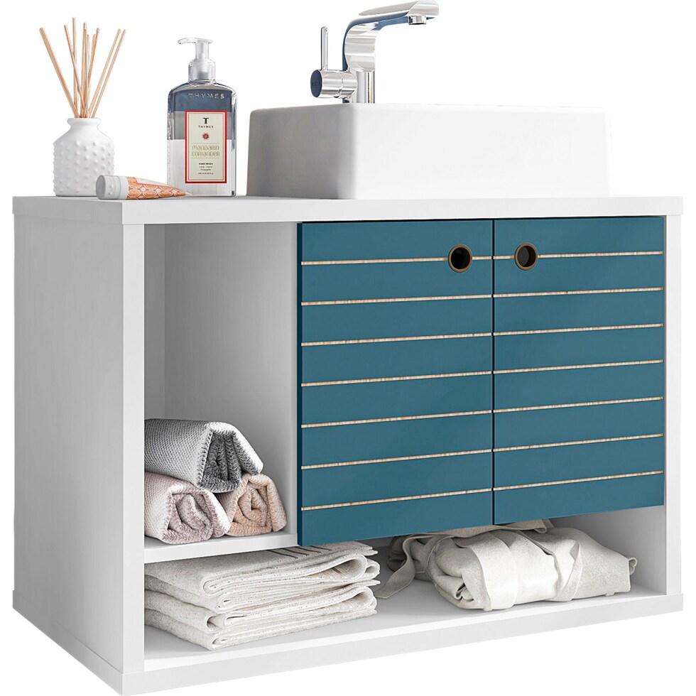 webb white aqua bathroom vanity   