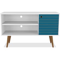 webb white aqua tv stand   