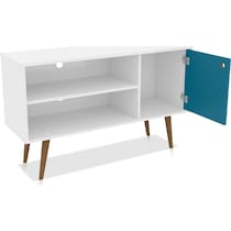 webb white aqua tv stand   