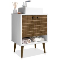 webb white brown bathroom vanity   