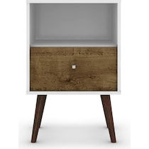 webb white brown nightstand   