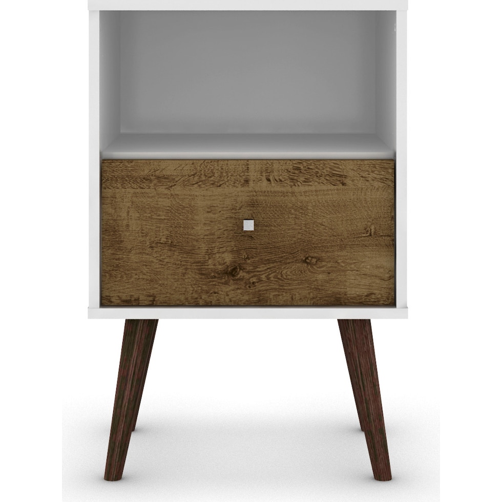 webb white brown nightstand   