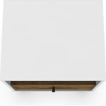 webb white brown nightstand   