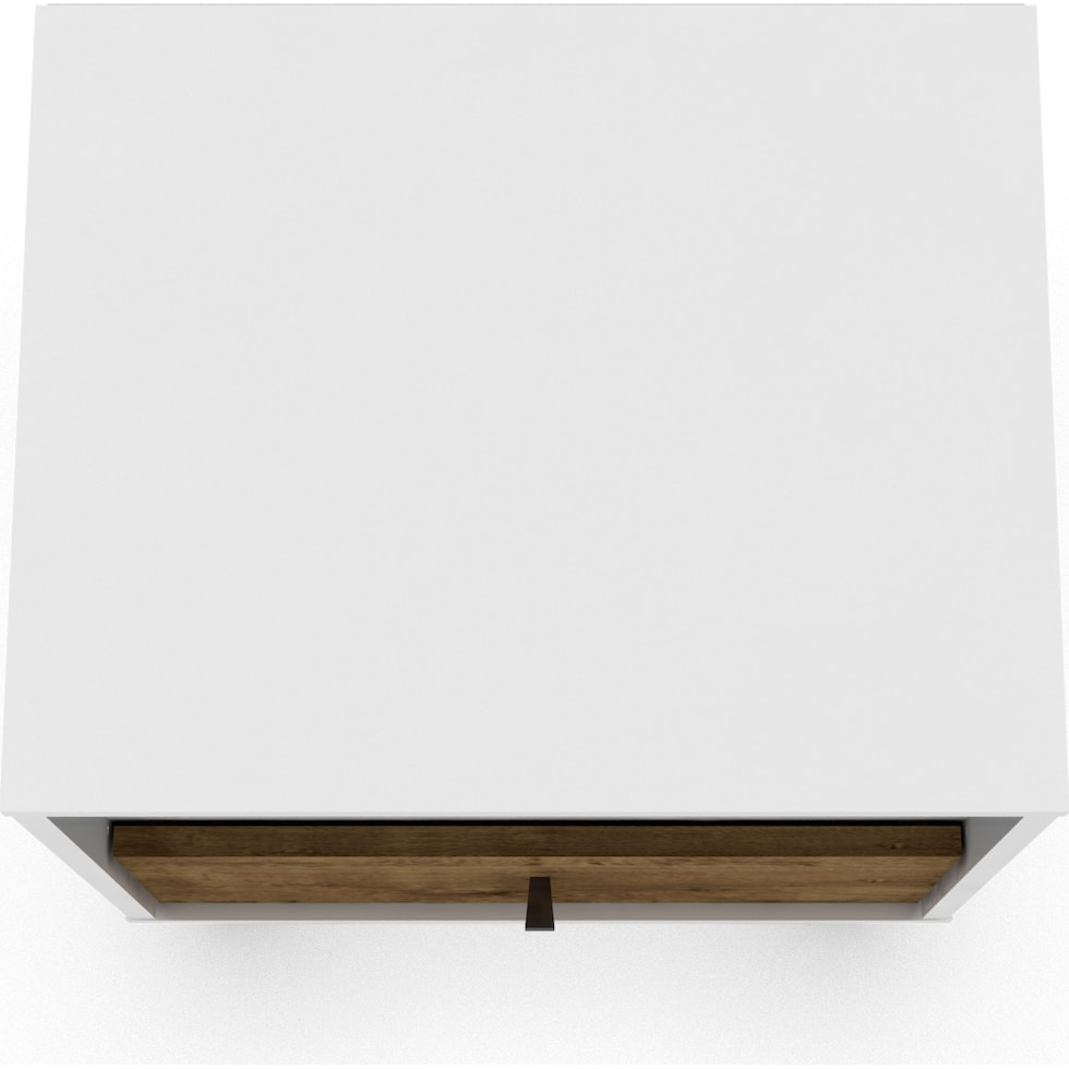 webb white brown nightstand   