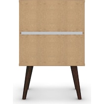 webb white brown nightstand   