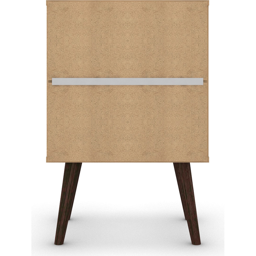 webb white brown nightstand   