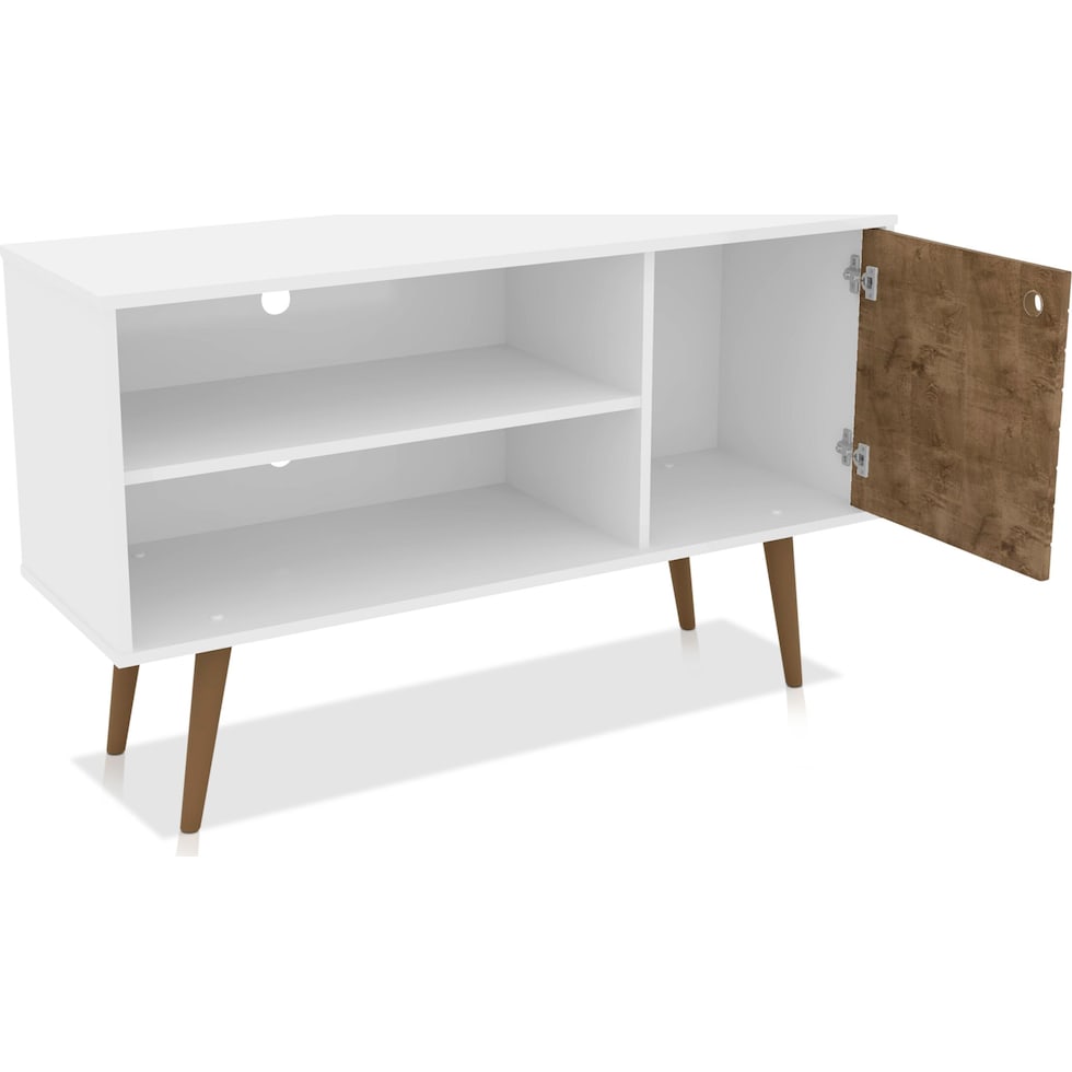 webb white brown tv stand   