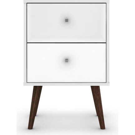 Webb 2 Drawer Nightstand - White