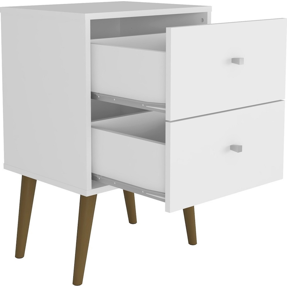 webb white nightstand   