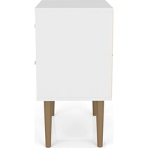 webb white print nightstand   