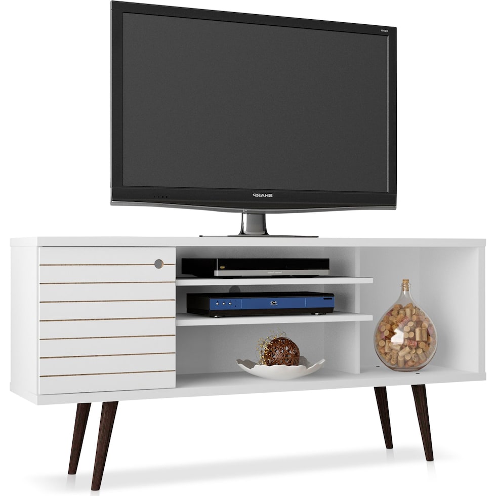 webb white tv stand   