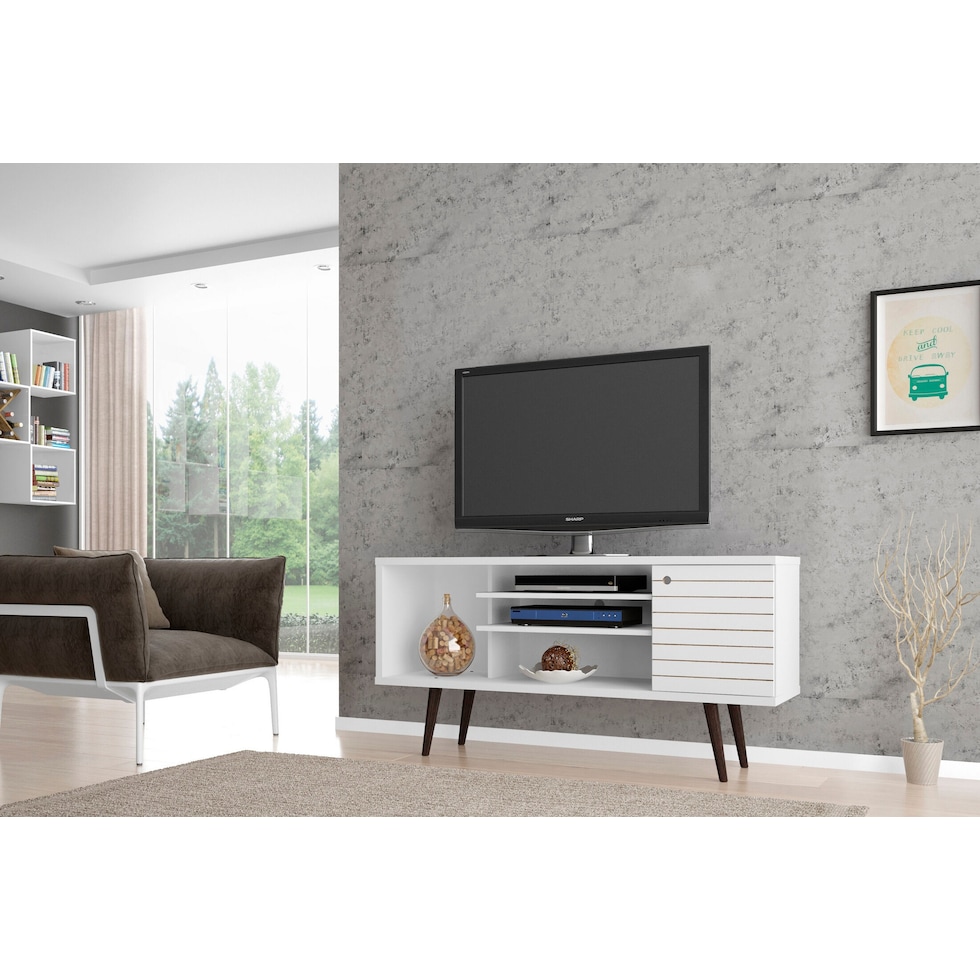 webb white tv stand   