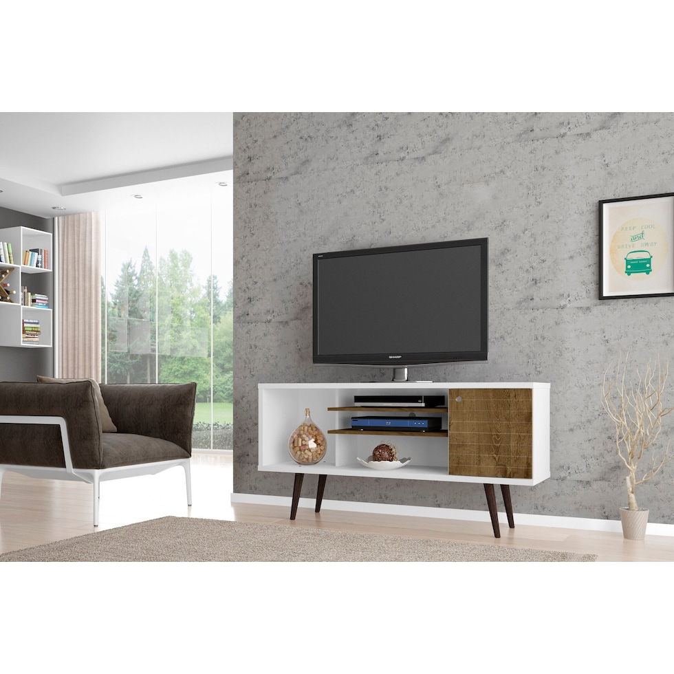webb white tv stand   